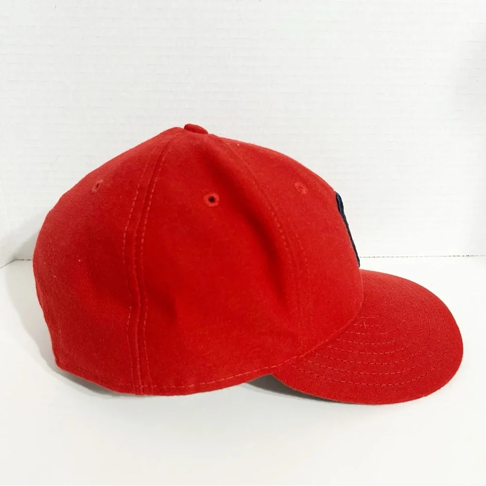 New Era 59Fifty Hat MLB Cleveland Indians Guardians 7 3/4 Fitted Baseball Cap🔴⚫️